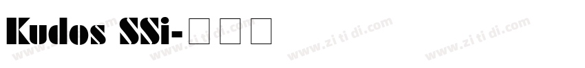 Kudos SSi字体转换